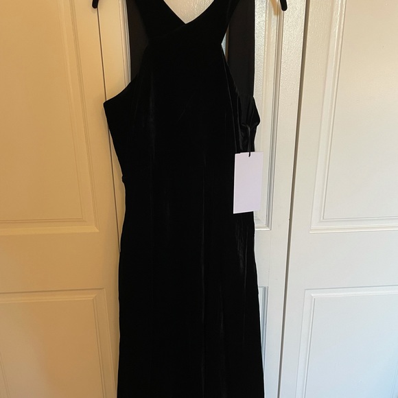 Iris & Ink Velvet Dress Size 10 - Picture 2 of 6